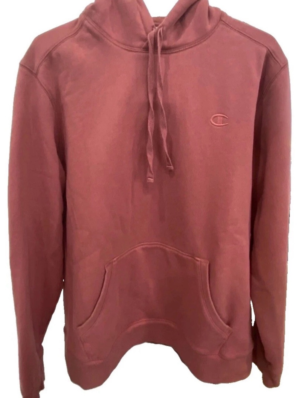 Champion Men's Rose Crewneck Hoodie in Dusty Rose
